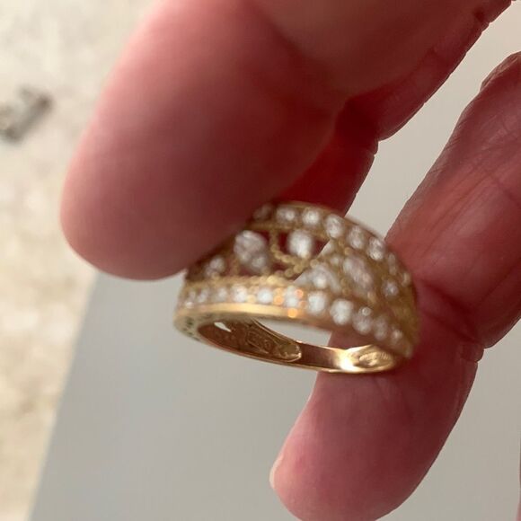 14K Gold Eternity Ring - Picture 3 of 4